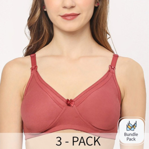 Pack Of 3 Full Coverage Maternity Bra With All Day Comfort