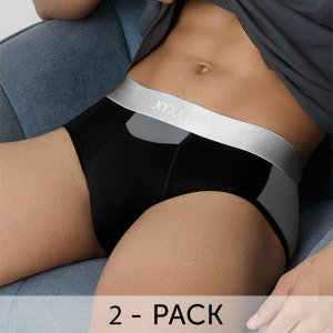Men IntelliSoft Antimicrobial Micro Modal Pack of 2 Illuminati Briefs XYBRF2PCKN280