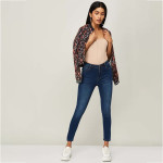 Women Stonewashed Super Skinny Fit Jeans