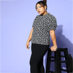 Elegant Black Floral Once Upon a Sleeve Top