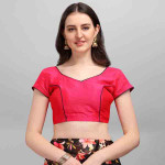 Black Satin Flared Lehenga