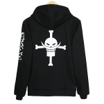 Unisex Adult Polycotton One Piece Anime Ace Hooded Neck Hoodie