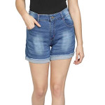 Women's Dark Blue  Shorts | Regular Fit | Stretchable
