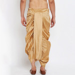Men Brown Solid Dhoti Pants