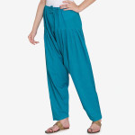 Women Blue Solid Loose-Fit Salwar