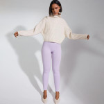 Women Purple Seamless Leggings