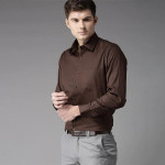 Men Brown Formal Shirt