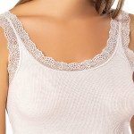 Lace Camisole Tank Tops for Women, Soft Stretch Ribbed Cotton Cami