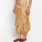Men Brown Solid Dhoti Pants