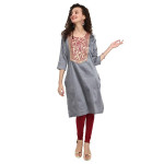 Embroidered Straight Kurta