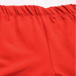 Women Red Solid Churidar-Length Leggings